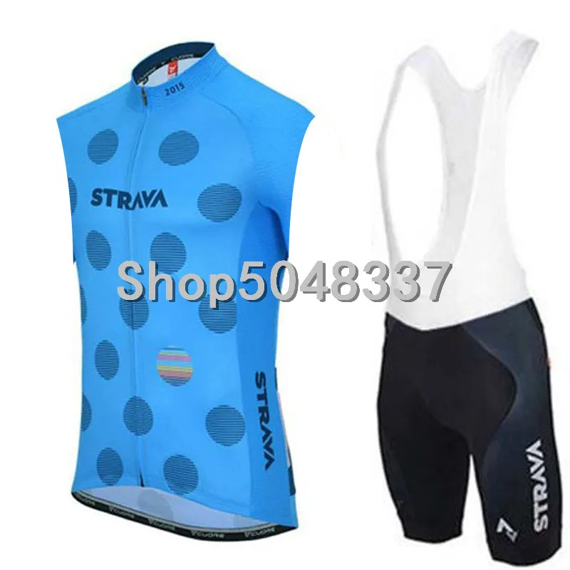 

STRAVA 2019 new outdoor Quick dry BreathableMTB Bike jersey Cycling sleeveless Jersey+Bib shorts bicycle jersey