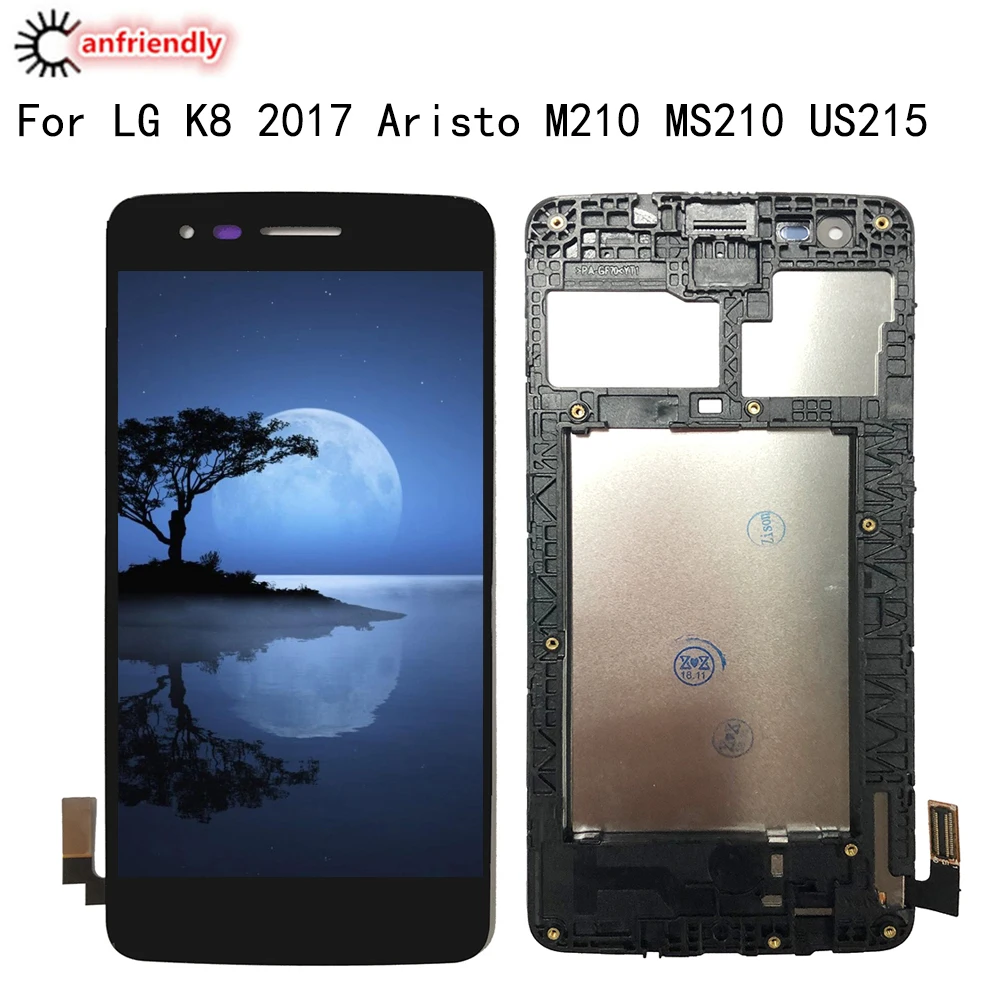 ЖК дисплей для LG K8 2017 Aristo M210 MS210 M200M US215 + сенсорная панель стекло датчик дигитайзер