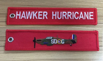 

SDOG Hawker Hurricane Fabric Embroidery Pilot Key Chains
