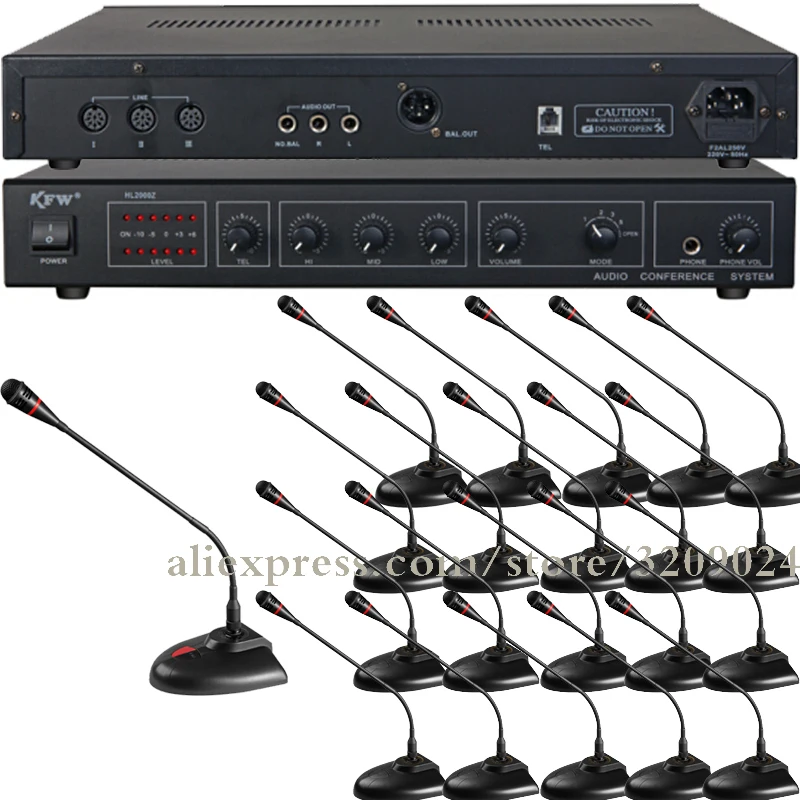 Conference Microphone System 1 Host 1 Chairman 20 Representative