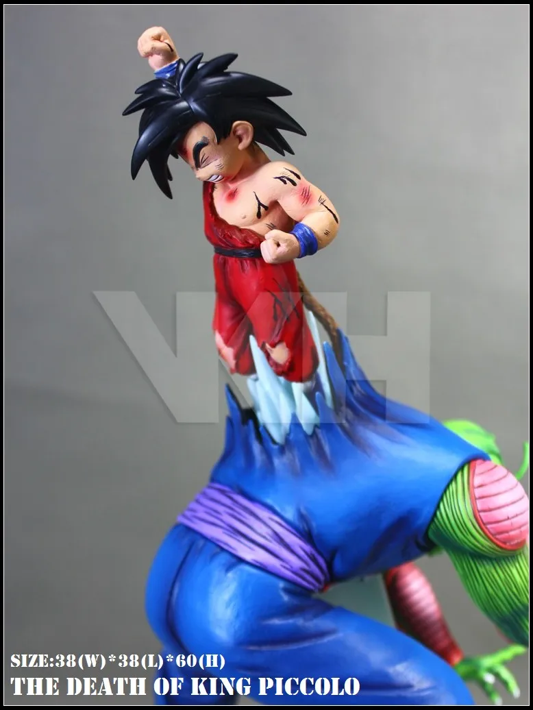 Модель вентиляторов Dragon Ball Z VKH 60 см Goku vs Piccolo GK статуя из смолы содержит светодиодный светильник