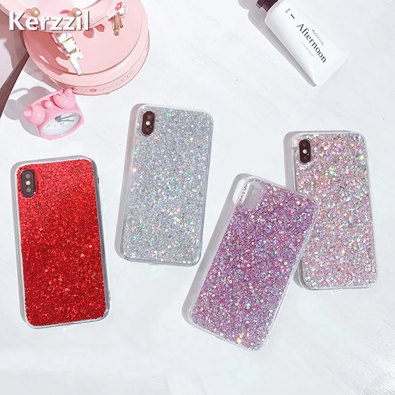 Чехол для телефона Kerzzil Candy Shining Powder с блестками Xiaomi MI 8 8SE мягкий силиконовый