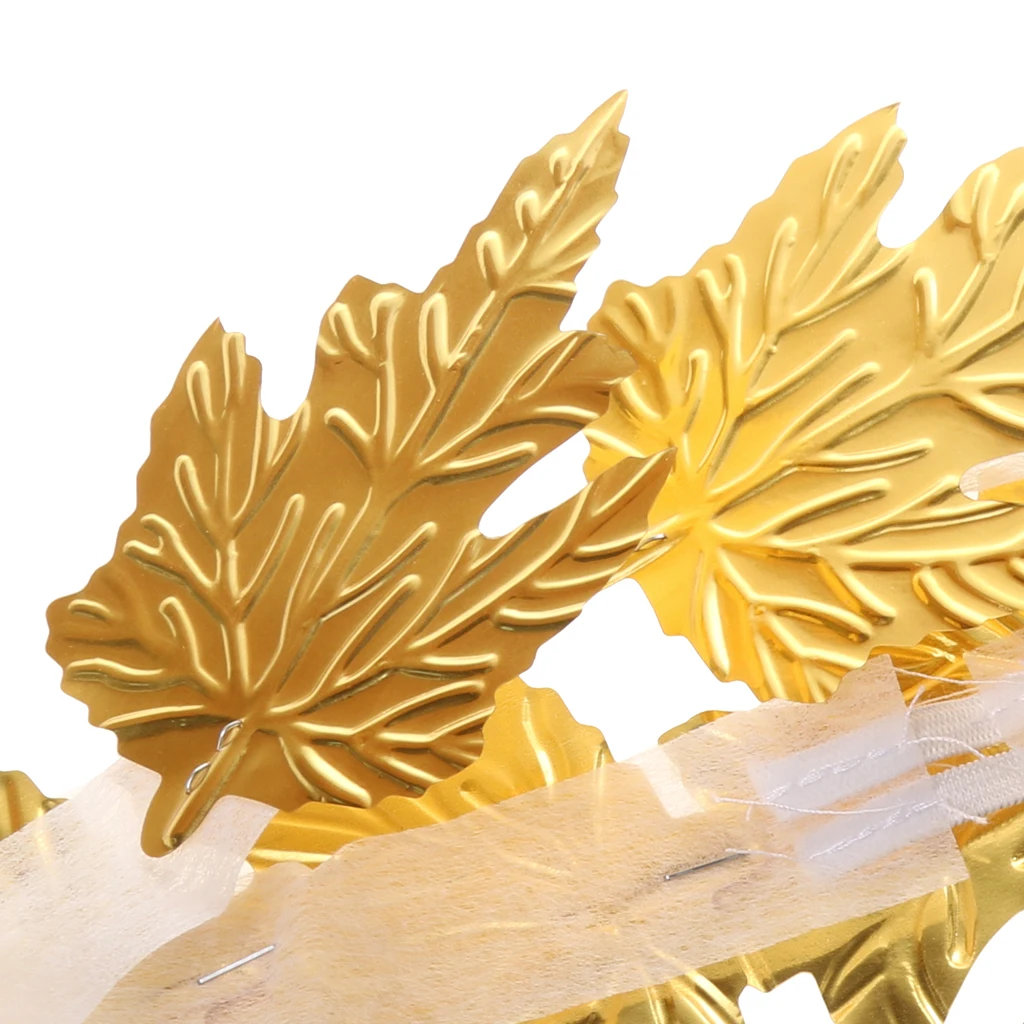 Set of 4pcs Roman Greek Gold Green Leaf Goddess Laurel Wreath Headpiece Fancy Dress Party Headband Photo Props