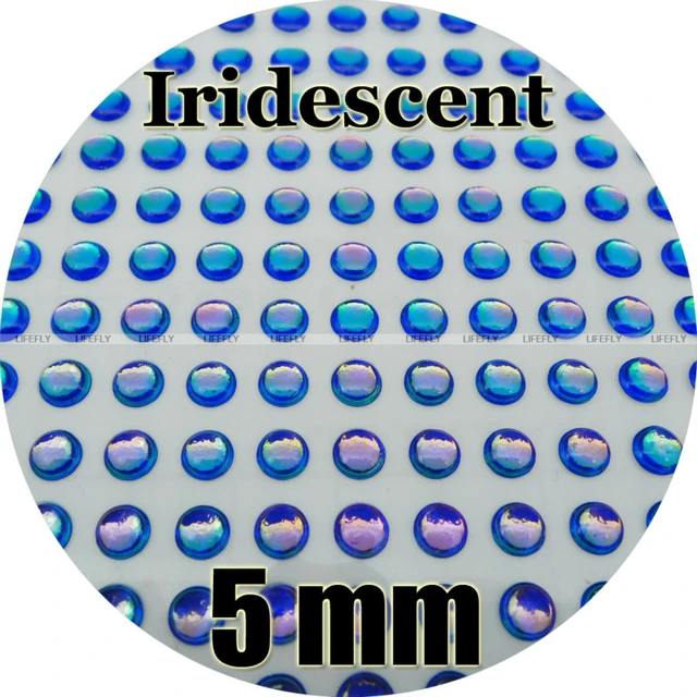 5mm 3D Iridescent #4 / Wholesale 500 Soft Molded 3D Holographic Fish Eyes,  Fly Tying, Jig, Lure Making