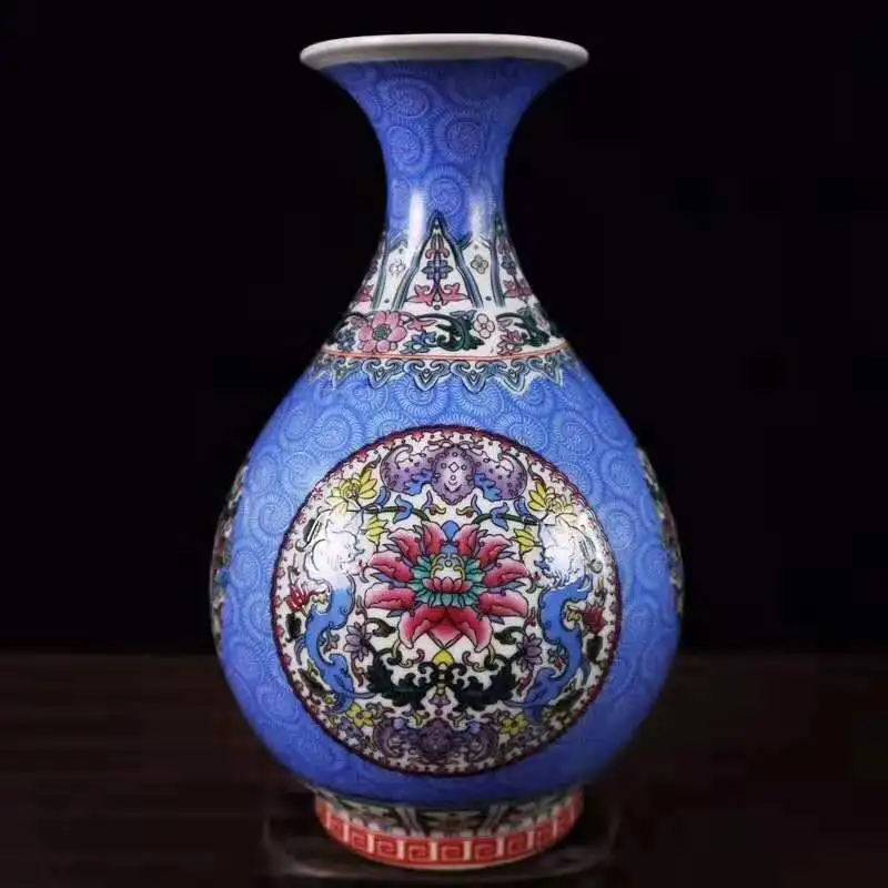 Изысканная китайская художественная цветная эмалированная декоративная