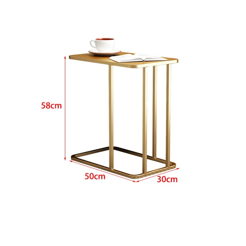58 см(2") Высокий Маленький журнальный столик/позолоченный металлический каркас с мраморной верхней частью или стеклянными вариантами/боковой чайный столик