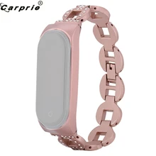 CARPRIE 3Color Fashion Women Watch Replacement Stainless Steel Wristband Chain Bracelet Band Strap for Xiaomi Mi Band 4 907