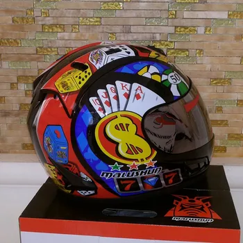 

Motorcycle helmet full face helmet Malu Shen ran helmet helmet Four Seasons personality men and women