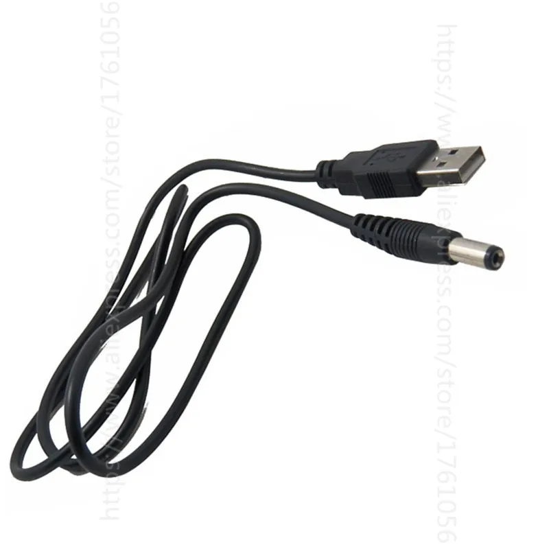 

0.8M Barrel Jack Adapter - USB to 5.5mm, 5V USB + DC JACK Cable Wire(5.5x2.1mm)