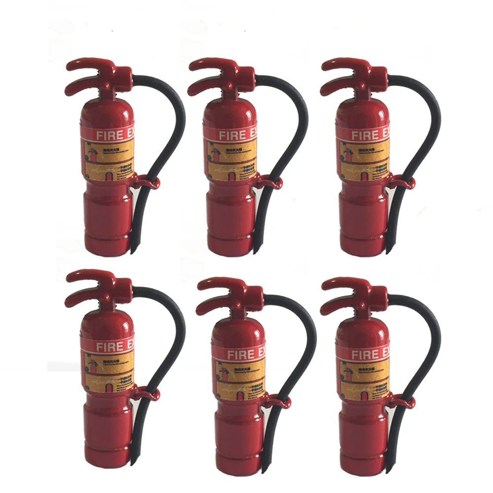 

1pcs 1:6 1:12 Scale Mini Fire Extinguisher Dollhouse Miniature Toy Match for Sylvanian Families Collectible Gift