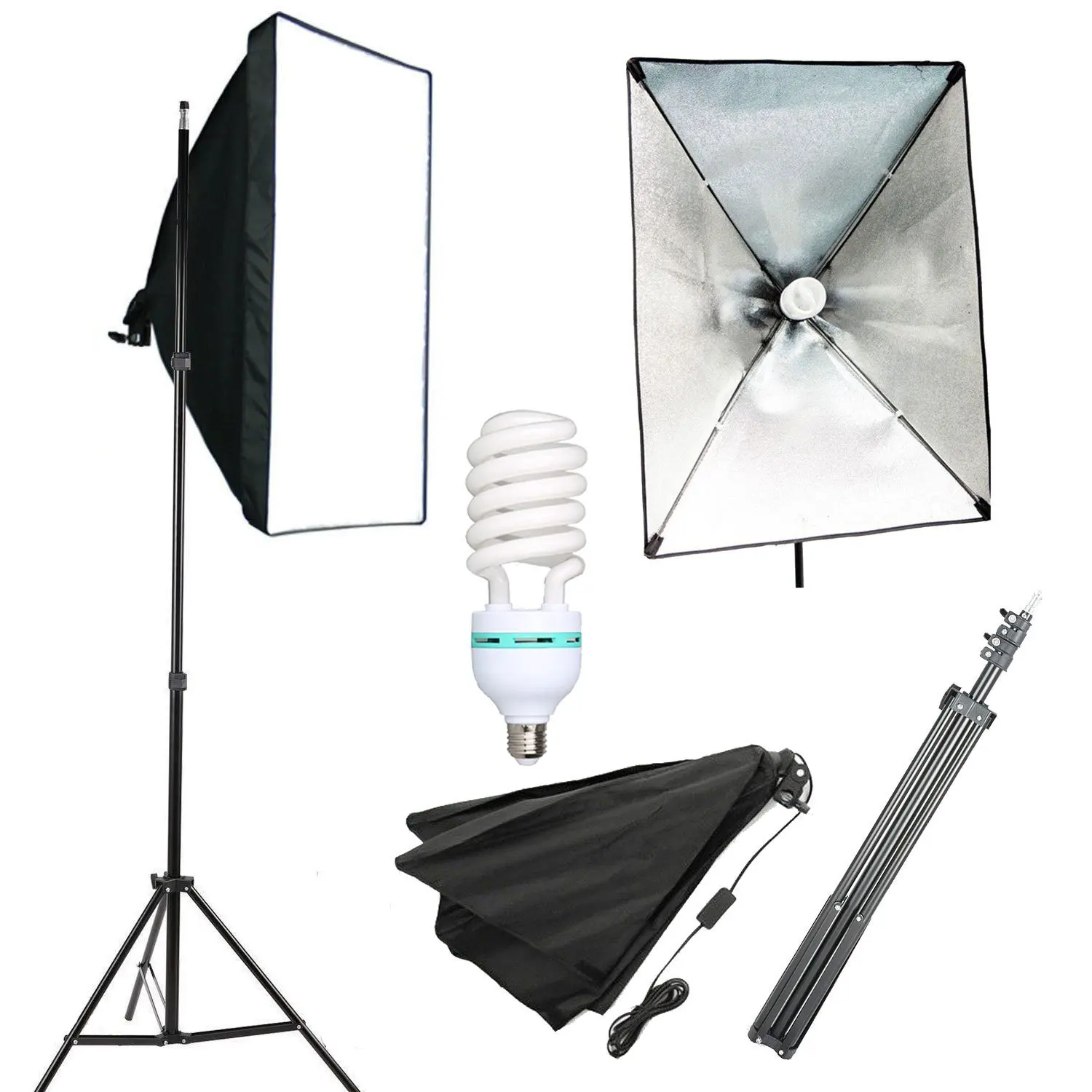 

Photo Studio Softbox Lighting Kit 50x70cm Photography Softbox Photography Lighting Studio 5500K Continuous Lighting Kit