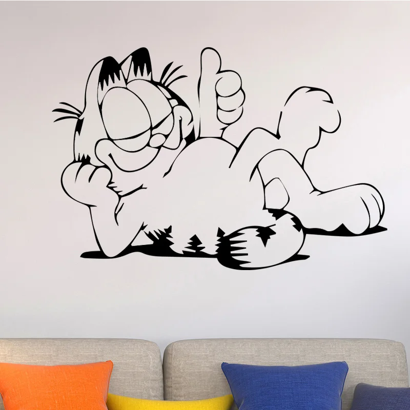 AiyoAiyo Cartoon Cat Wall Sticker for Kids Room Accessories Removable