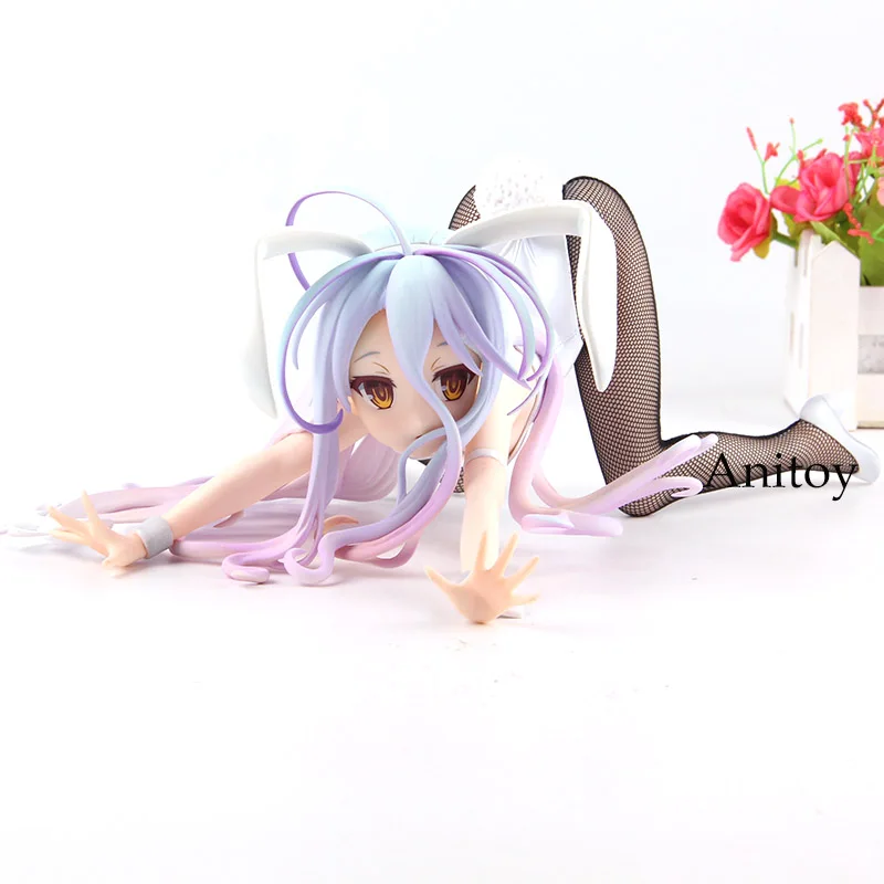 Anime NO GAME NO LIFE Bunny Girl Shiro PVC Figure toy New No Box
