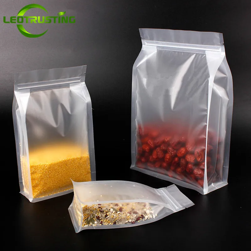 100x 70G FROSTED PLASTIC STAND UP POUCH BAG WITH ZIP LOCK 200ML 
