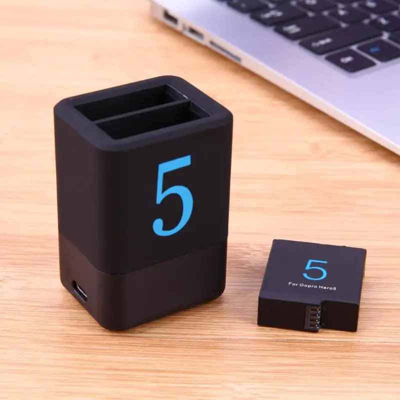 Аккумулятор с двойным USB зарядным устройством для Gopro 5 AHDBT-501 аксессуары для камеры