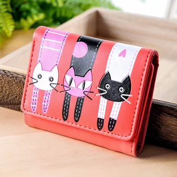 

New cute women's wallet fashion mini clutch bag leather fold credit card holder Coin purse Hand bag Short Wallet кошелек #20