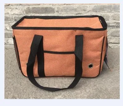 Открытый собак Pet Carrier 2,5 кг 5 кг 7,5 кг мешок собака Все прикрыто метро Carriable животное безопасности сумка Pet Carrier Кошка нейлоновая сетка классическая - Цвет: ORANGE