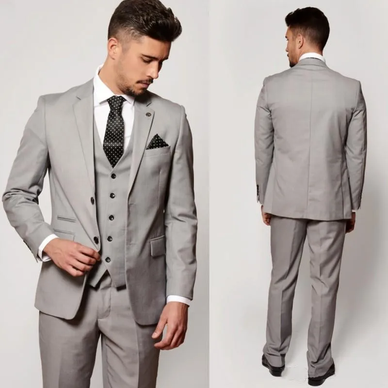 

Classic slim Groomsmen Notch Lapel Groom Tuxedos Men Suits Wedding/Prom Best Man Blazer ( Jacket+Pants+Tie+Vest) A275