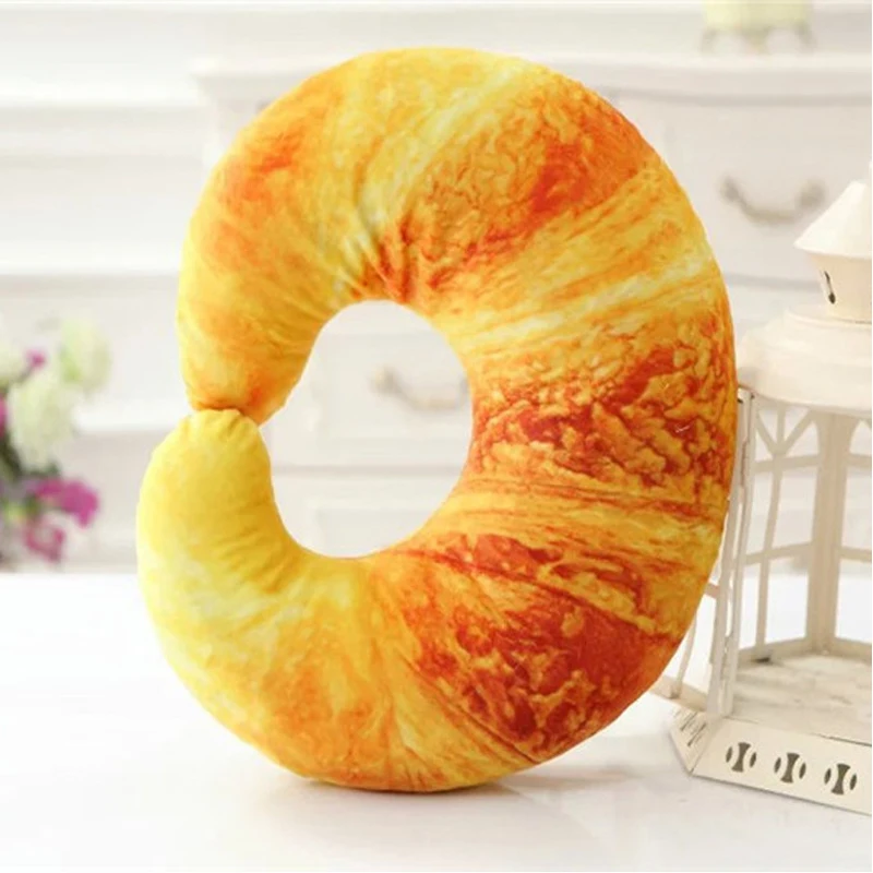 3D Shrimp U shape Creative Throw Pillow Plush Neck Cushion Soft Comfort 4Style