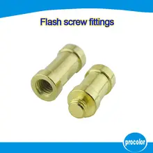 Camera accessories flash screw fittings Spigot Stud convert Adapter 1/4 to 3/8 Threaded Screw adapter Flash Light Stand Spigot