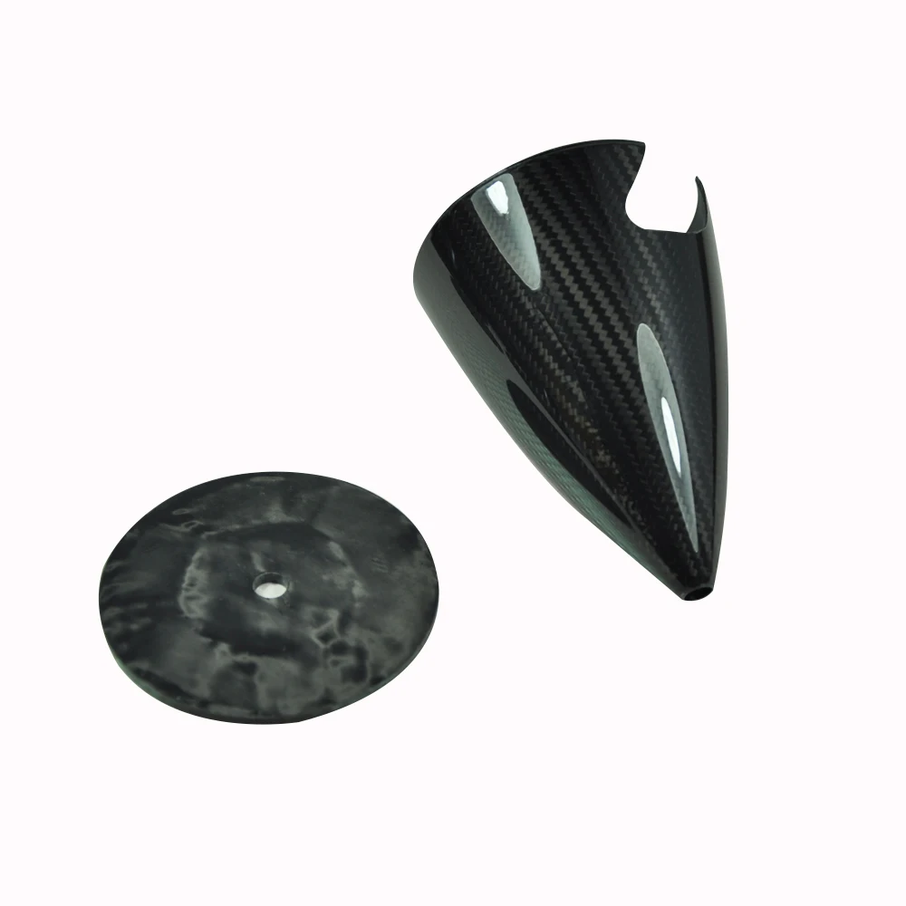 

1 piece 2" 2.25" 2.5" 3" 3.5" 4" 4.5" 5" 6" Cone Carbon Fiber Spinner 2 Blades For Gas RC Airplane Model CW Tractor Prop