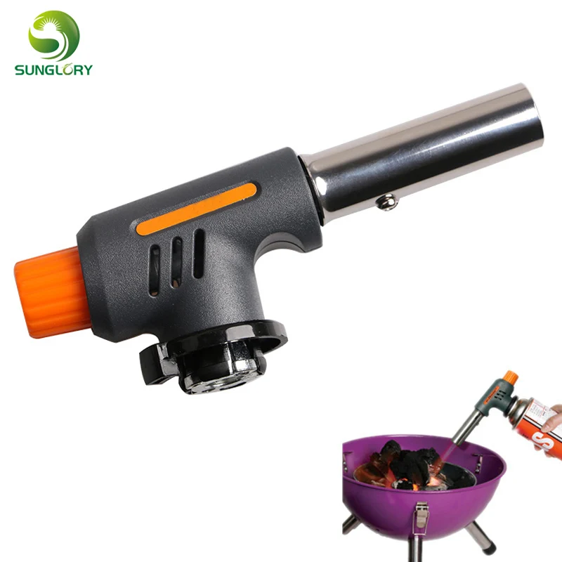 

BBQ Torch Auto Ignition Flamethrower Gas Torch Welding BBQ Butane Burners Gas Adapter Torch Lighter Picnic Outdoor Camping Tools