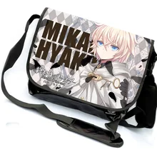 Seraph of the End Mikaela Hyakuya Cartoon Cosplay Messenger Bag Owari no Serafu Shoulder Student Book