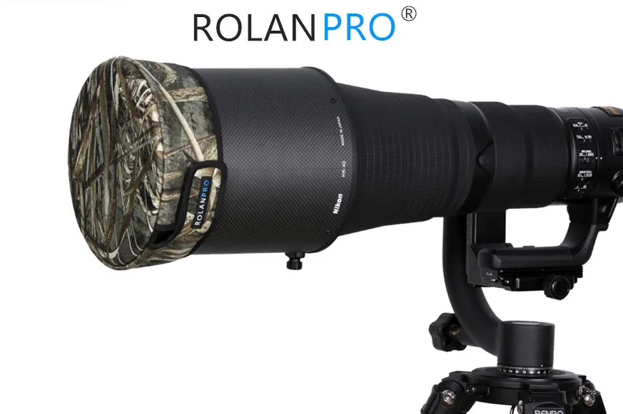 ROLANPRO зеркальный телеобъектив Кепки объектив Пистолеты Костюмы для Sigma Tamron цифровой зеркальной камеры Canon Nikon 300/400/500/600/800 мм камуфляж Крышка объектива
