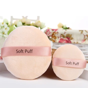 

BY NANDA Soft Flocking Powder Puff 2 Styles/Set Makeup Sponges Natural Smooth Cosmetic Puffs Facial Flawless Foundation Puff