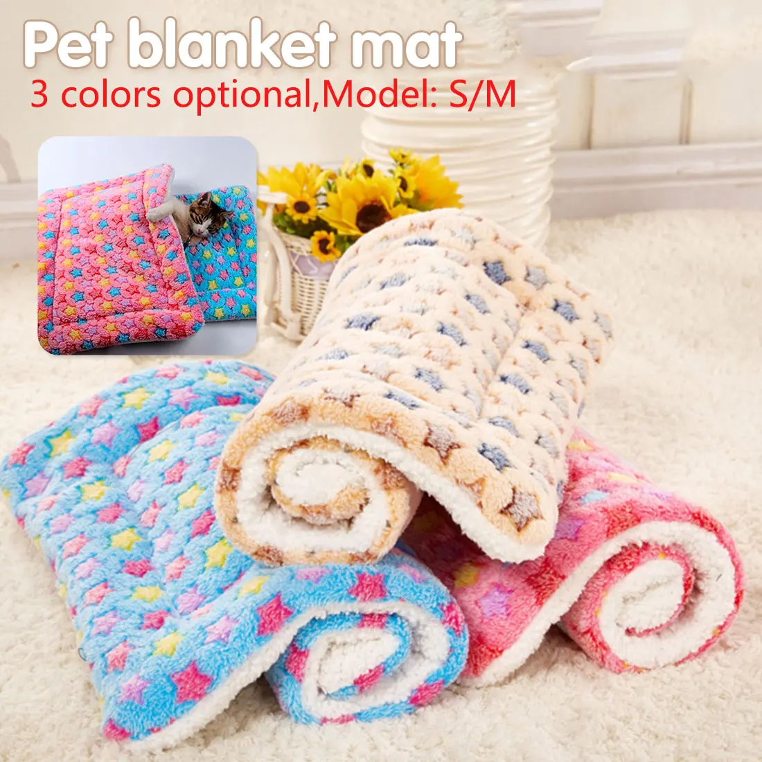 

Dog Blanket Fleece Pet Blanket Bed For Big Dogs Leopard Print Cat Mat Soft Cushion Warm Sleeping Blanket
