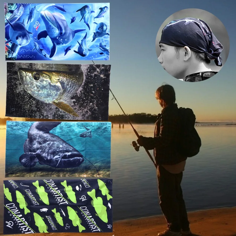 

Outdoor Fishing Seamless Bandana Magic Scarf Sunscreen Unisex Scarves Bandana