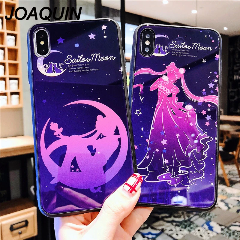 Чехол для телефона Sailor Moon Beautiful Girl iphone XR XS MAX 6 7 8 6S PLUS X 10 модный белый чехол из