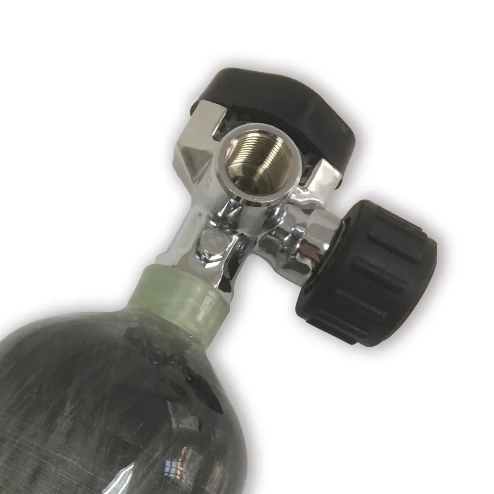 AC921 ACECARE New 30Mpa 4500psi SCBA Cylinder Valve Carbon Fiber Tank Compressed Air Cylinder Bottle Valve with Big Gauge