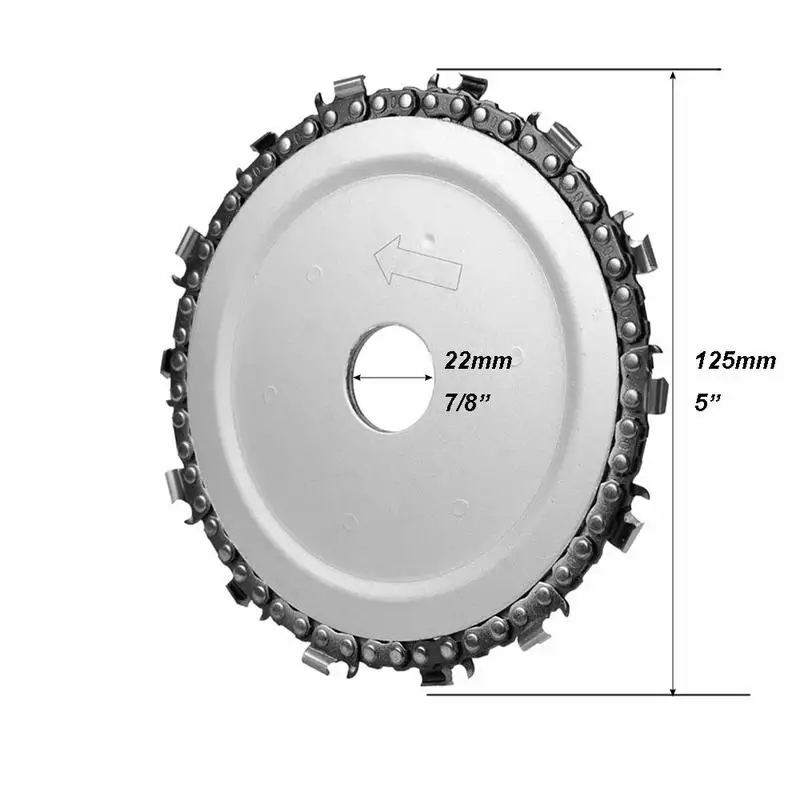 5 дюймов 22 мм диаметр 14 зуб бензопилы диск для угловых шлифовальных машин циркулярная пила Лезвие для резки дерева стальная резьба вырезанная форма