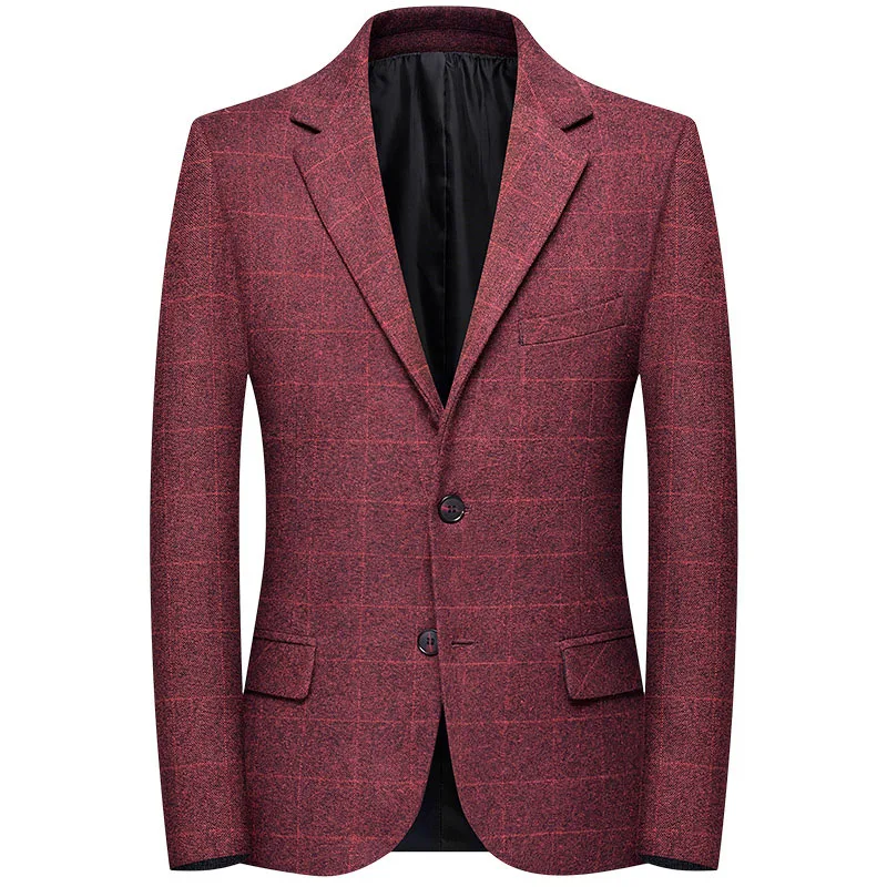 

Men'S Suit High Quality Men'S Business Casual Single-Breasted Suits Men'S Simple Fashion Trend Wild Single West