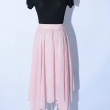 Юбки Для женщин s продвижение Империя полиэстер Юбка Faldas Европа и Америка стиль Для женщин Нерегулярные Длинный Подол юбка