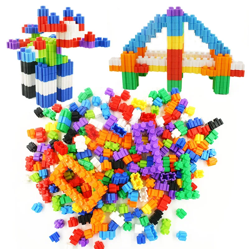 

Large Size(15*15mm) 500g DIY Building Blocks Bricks Set Creator City Model Educational Toy Safer Gift for Children