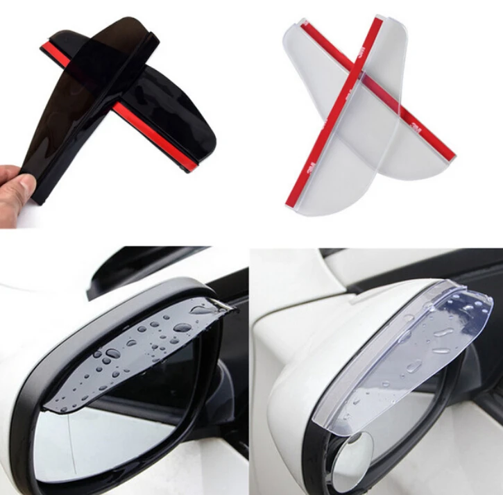 2pcs Car Styling Rearview mirror rain eyebrow for Volkswagen VW Golf 4 6 7 GTI Tiguan Passat B5 B6 B7 CC |
