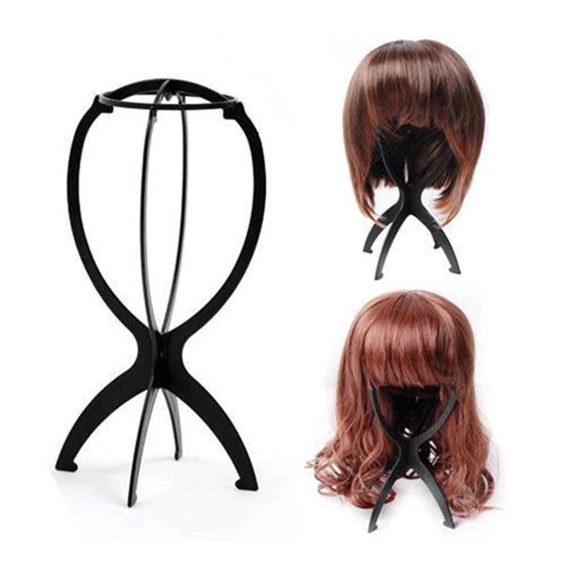 

Black Folding Stable Wig Display Stand Mannequin Dummy Head Hat Cap Hair Holder
