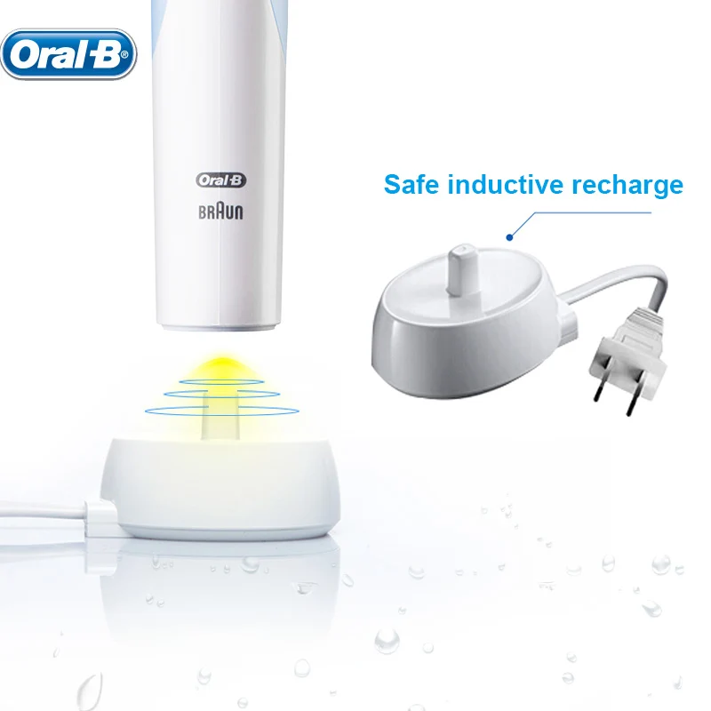 Электрическая зубная щетка OralB Vitality D12 перезаряжаемая автоматическая с таймером