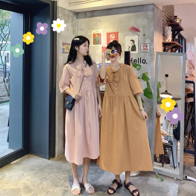 Женское летнее хлопковое длинное платье-рубашка галстук-бабочка Vestidos винтажный свободный халат Femme Ete Sukienki Jurken Kleider Damen