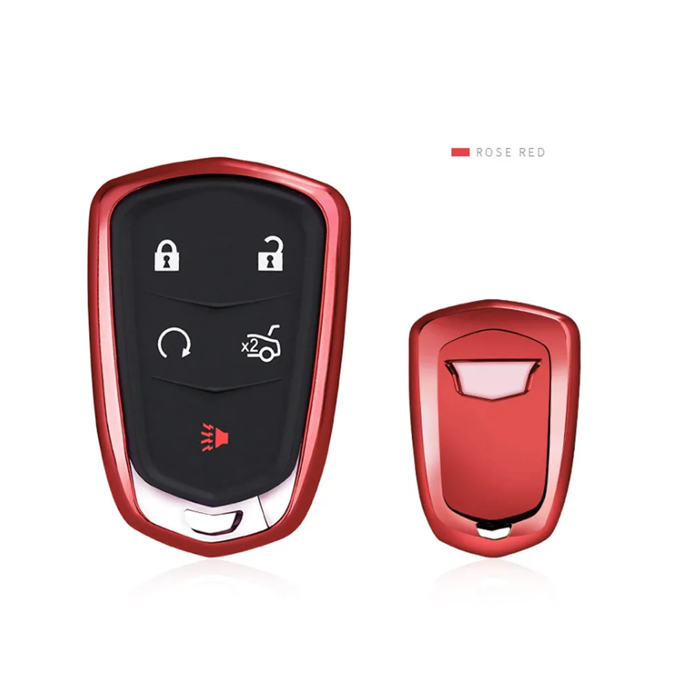 

TPU Car Key Cover Case Shell Bag For Cadillac CTS ATS 28T CTS-V coupe SRX Escalade srx atsl xts 2015 XT5 CT6 Car styling