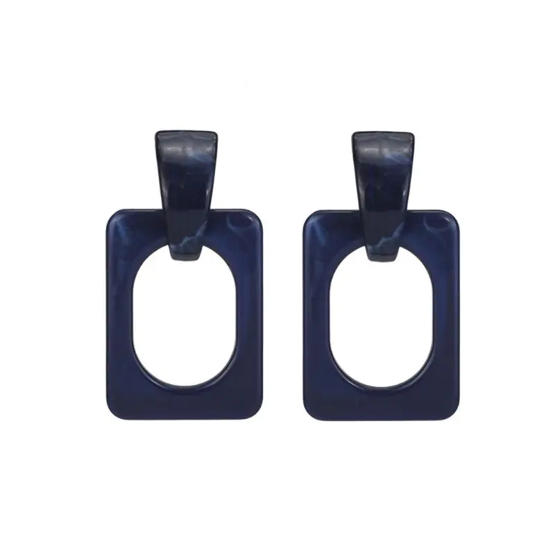 

Acetate Earrings Resin Women Square Geometric Gifts Charms Attractive Dangle Hollow Elegant Wedding Party Prom Brincos W2952001