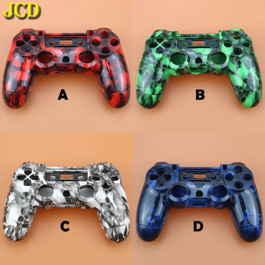 

JCD Skull Hard Case Front Back Upper Under Controller Handle Housing Shell Case Cover For Sony PS4. Old Version V1 JDM-001