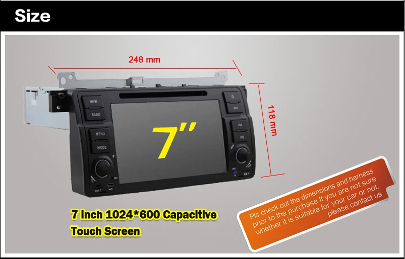Cheap 2019 In Stock Car DVD Player for BMW E46 Navigation Android 9.0 Wifi 4G 3G GPS Bluetooth Radio RDS USB SD Free 8GB SD Map DVR 17