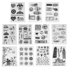 Transparent Clear Stamp DIY Silicone Seals Scrapbooking Card Making Photo Album Decoration Supplies