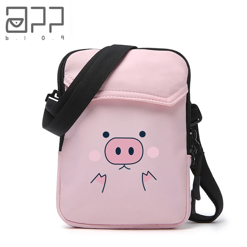 

APP BLOG Brand Pink Pig Mini Casual Small Messenger Bags Party Purse Famous Designer Shoulder Bags For Women Girl Student 2018