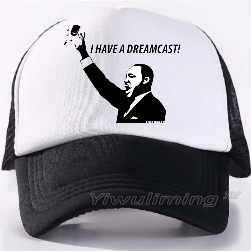 Новая летняя кепка-бейсболка dreamcast крутая летняя черная для взрослых крутая бейсбольная сетчатая Кепка-бейсболка для мужчин Регулируемая