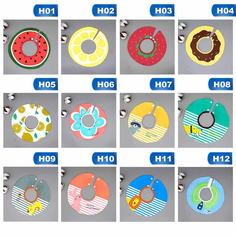 Вращающиеся милые детские нагрудники из хлопка водонепроницаемый младенец слюнявчик полотенце мультфильм аксессуары для кормления младенцев