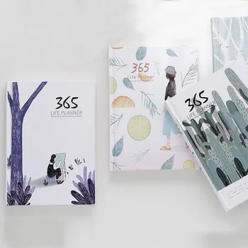 

Fresh Hardcover Notebook Diary Book Weekly Monthly Yearly Planner Papelaria Notepad Cute Stationery Personal Organizer Journal